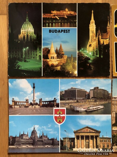 4 Budapest postcards in one