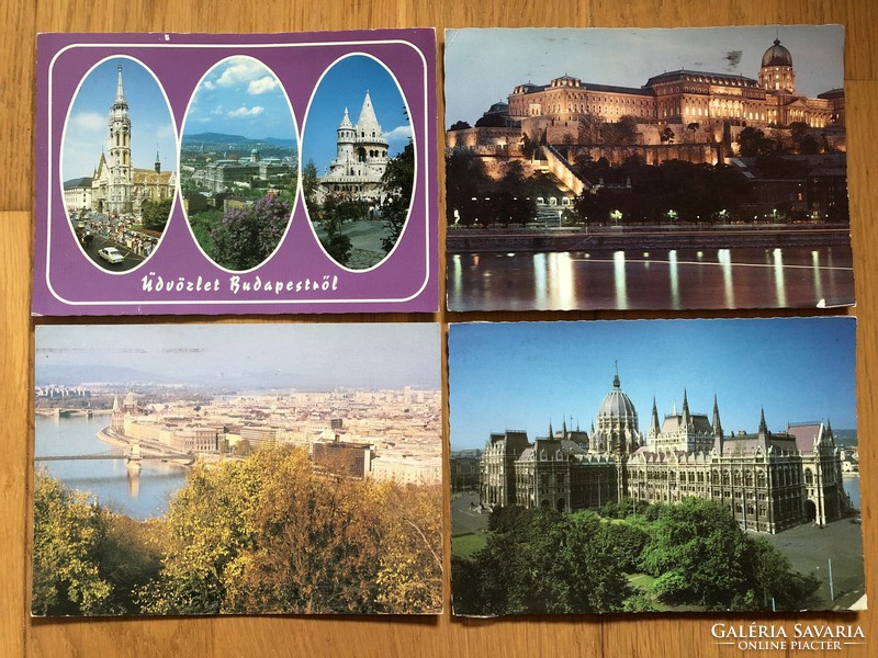 4 db   BUDAPEST   képeslap egyben