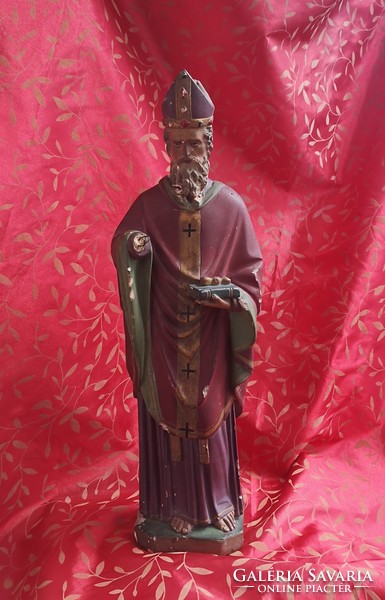 Antique Saint Nicholas statue.