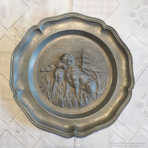 Pewter decorative plates