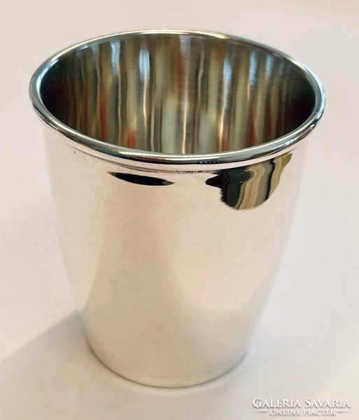 Silver baptismal glass