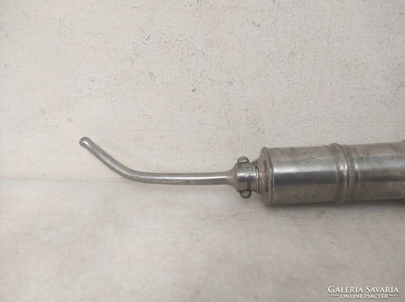 Antique medical tool hospital tool enema pewter syringe m size 811 6979