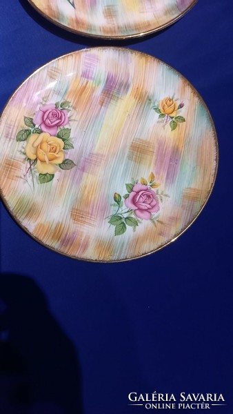Royal tudor ware rose flower plates