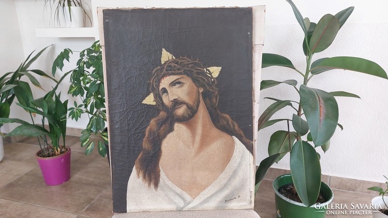 (K) Christ painting 34.5x49 cm