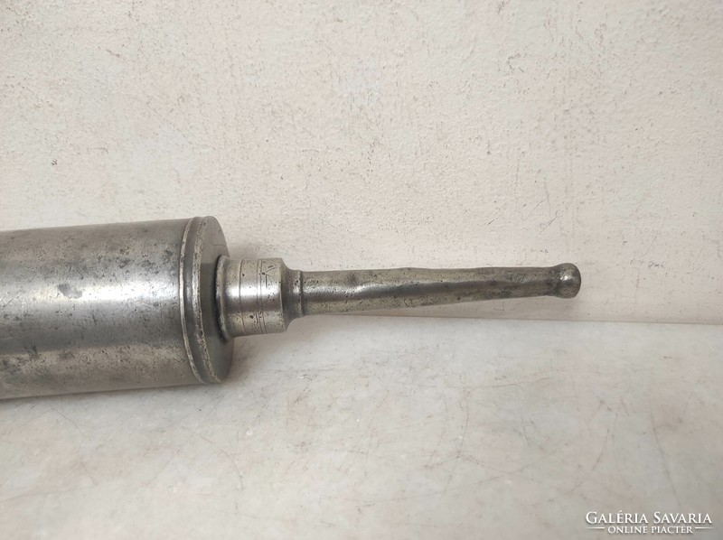 Antique medical tool hospital tool enema pewter syringe l size 844 7054