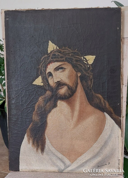 (K) Christ painting 34.5x49 cm