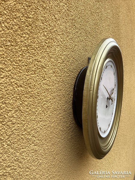 Refurbished station hat clock in the waiting room.