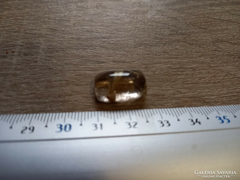 Golden rutile quartz talisman stone 10.35 ct from Brazil! Real!! Can be used as jewelry!