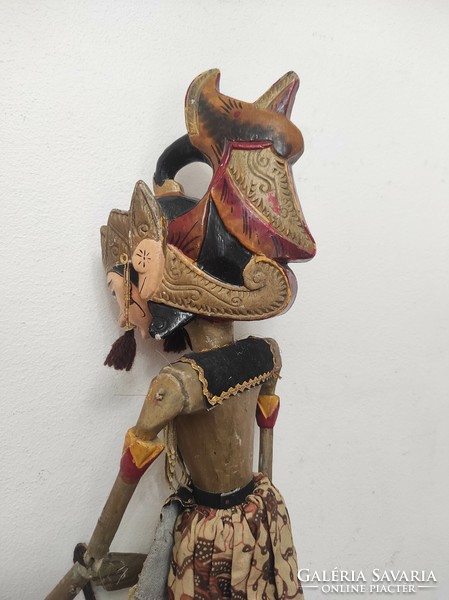 Antik báb Indonézia indonéz Jáva tipikus Jakartai batik jelmezes marionett 262 7165