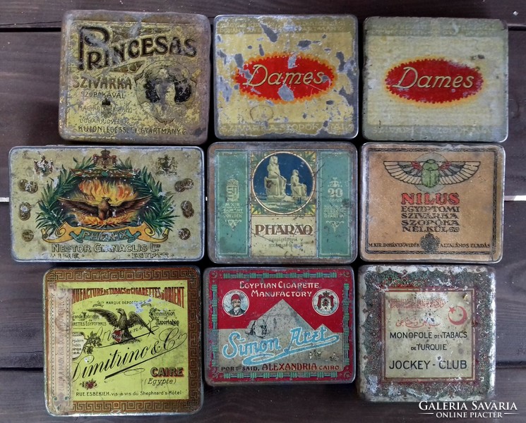 Old cigarette tins - per piece!