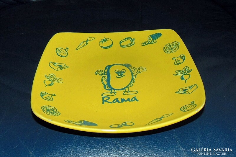 Mid century stoneware advertising bowl '70s - rama margarine
