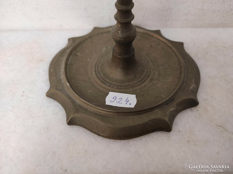 Antique Arabic candlestick Moroccan Algeria patinated copper standing 3-branched Turkish oil candlestick 924 7021
