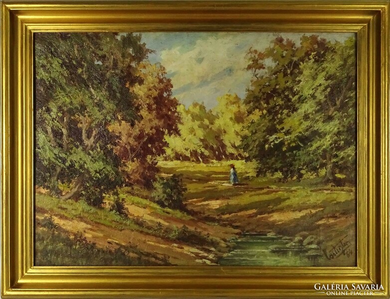 1M621 Hungarian painter xx. Century marked: clearing 1964