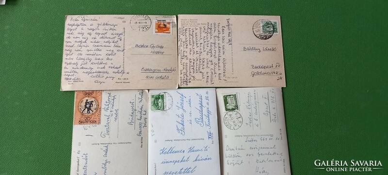 5 postcards