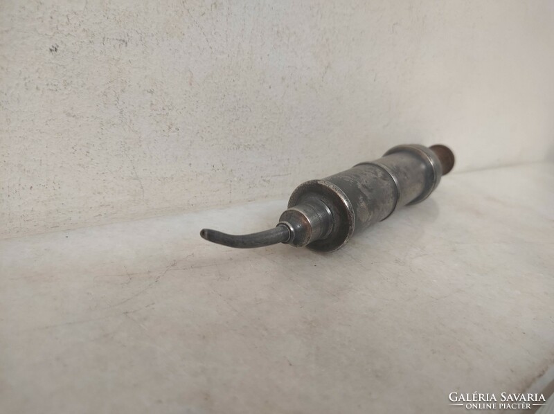 Antique medical tool hospital tool enema pewter syringe s size 812 6978