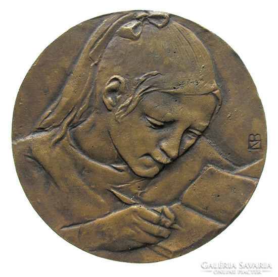 Benedek Nagy: writer girl plaque