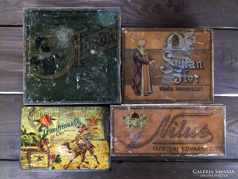 Old cigarette tins - per piece!