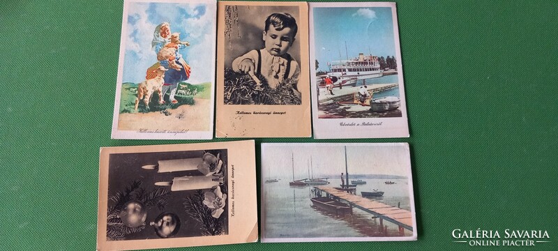 5 postcards