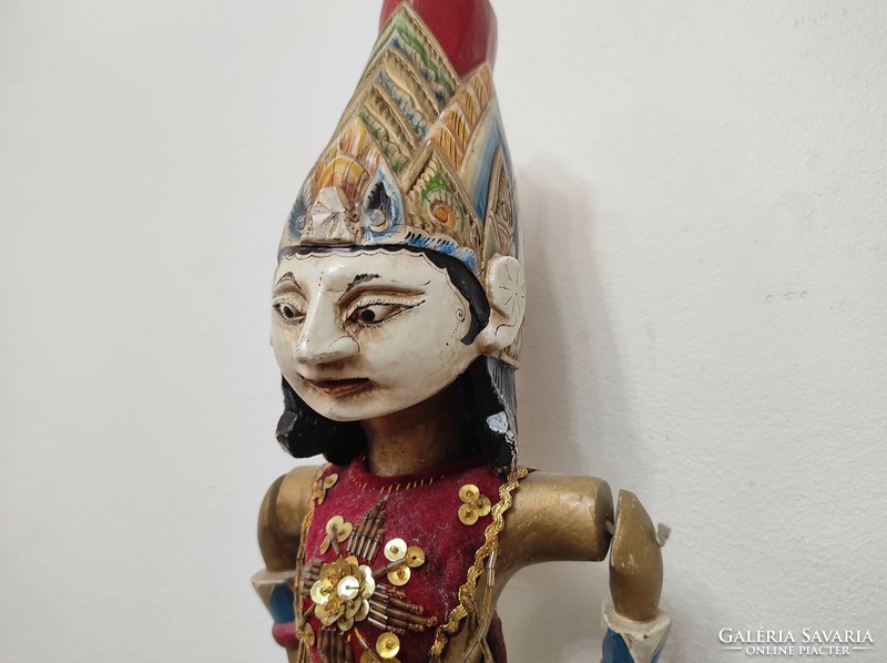 Antique puppet Indonesia Indonesian Javanese typical Jakarta batik costume marionette 884 7166