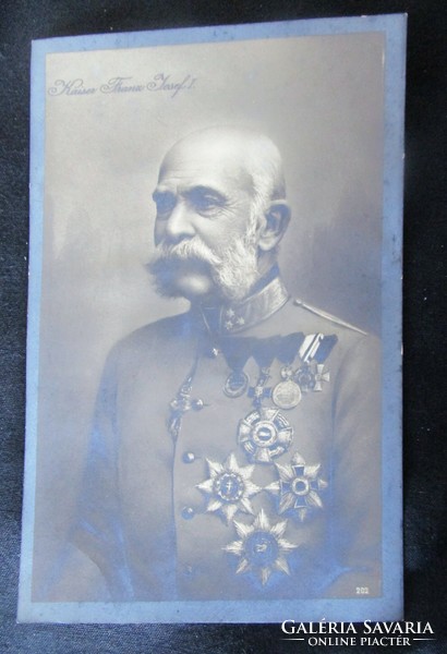 1898 Franz Josef Habsburg, King of Hungary, original contemporary photo - sheet image