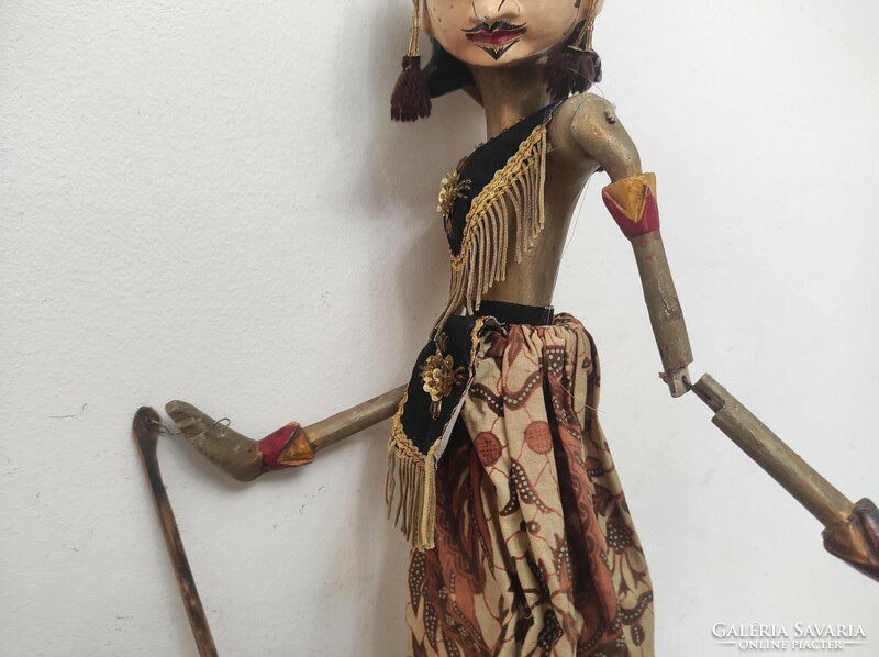 Antique puppet Indonesia Indonesian Javanese typical Jakarta batik costume marionette 262 7165