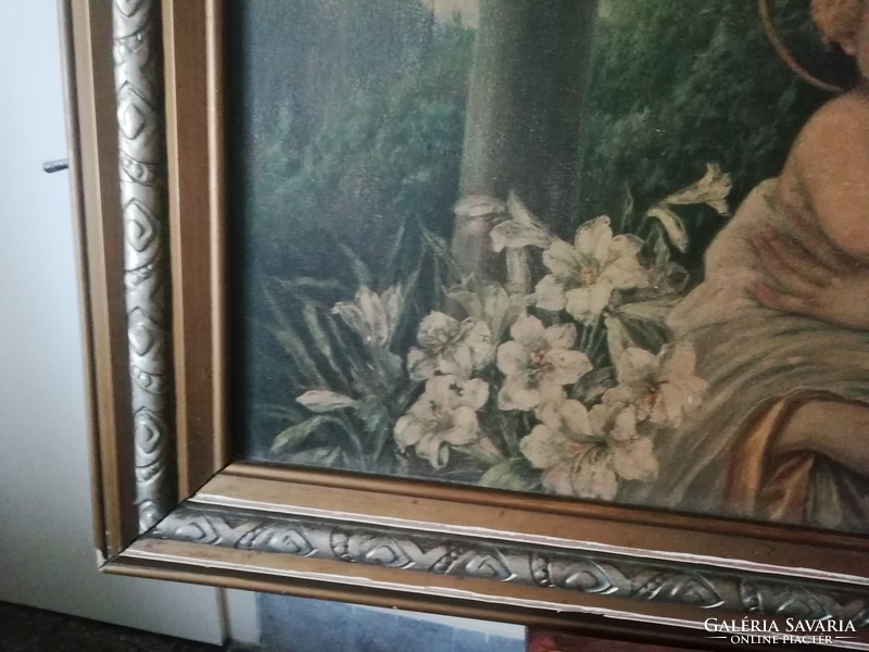 Antique large picture frame