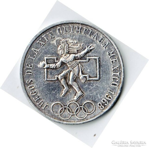 Mexico 25 silver Mexican pesos (summer olympics - mexico city) 1968