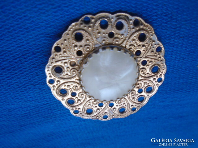 Old brooch with beautiful abalone inlay