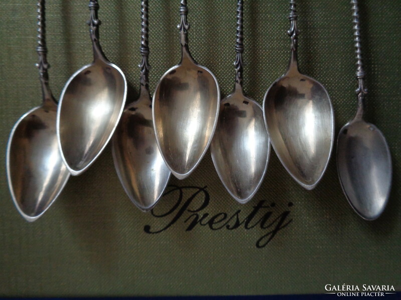 Silver spoon set ca 1870