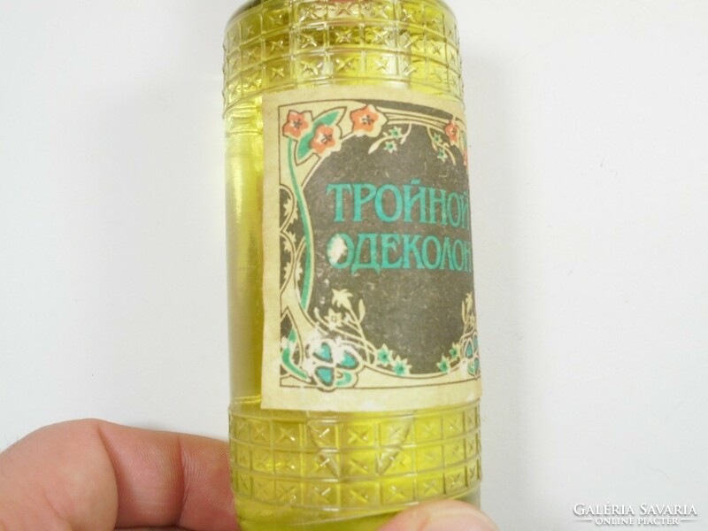 Régi parfümös parfüm kölni üveg palack Lvov város Lemberg ukrán gyártmány 1970-es évekből
