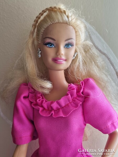 Eredeti szőke fülbevalós Mattel Barbie baba 1999