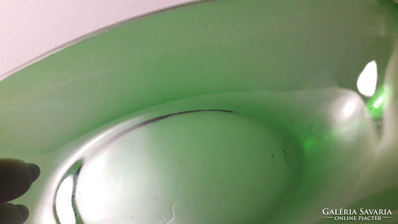 Green glass bowls, France, Vereco