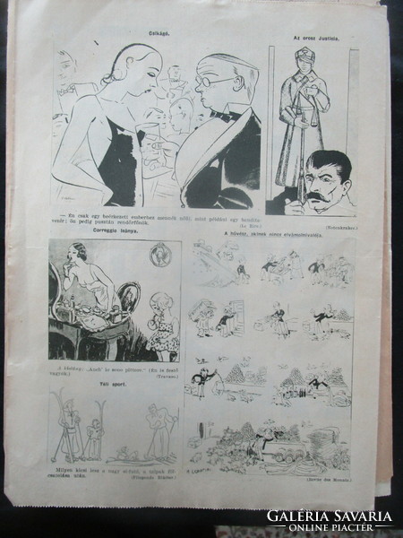 Kepes Pest newspaper 13 pieces approx. 1928-1931 social life art history entertainment