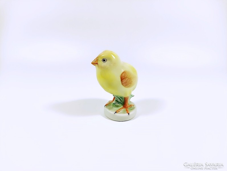 Herend, yellow sunbird, bird, hand-painted porcelain figure, perfect! (B128)