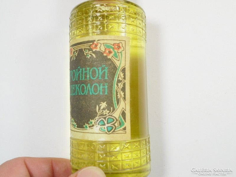 Régi parfümös parfüm kölni üveg palack Lvov város Lemberg ukrán gyártmány 1970-es évekből