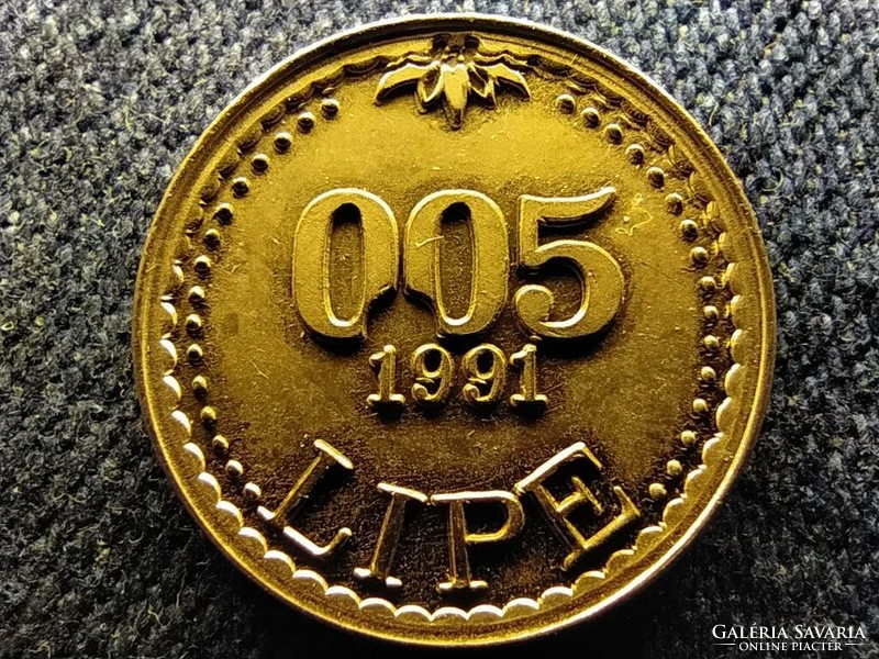 Szlovénia 0.05 lipe zseton 1991 (id73081)