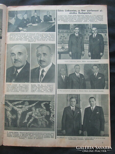 1943 Tolnai world newspaper istvánka horthy ii: world war social life art elephant skin - tamár m