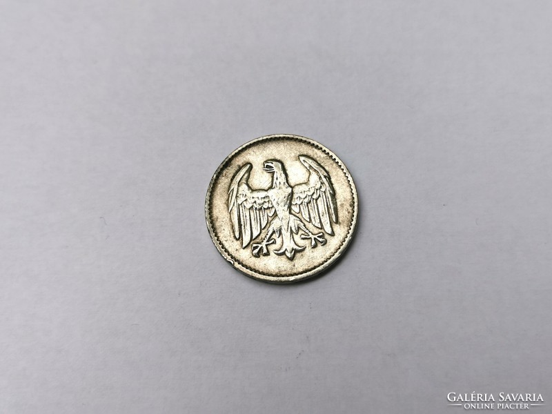 1924 F German 1 silver mark