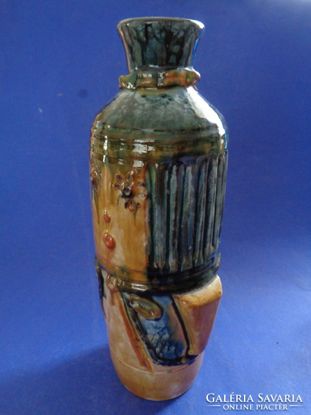 Erzsébet Fórizsné Sarai, glazed ceramic vase