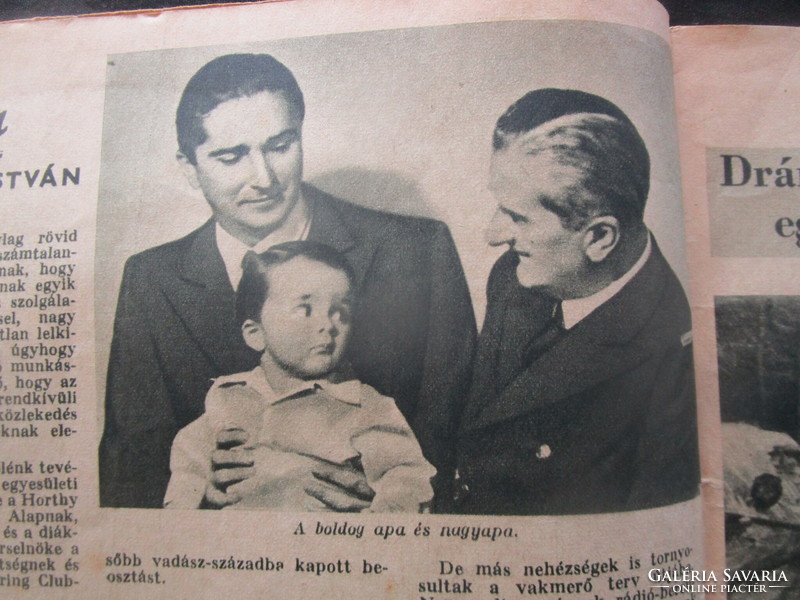 1942 Tolnai world newspaper miklós horthy + istván ii: world war social life art