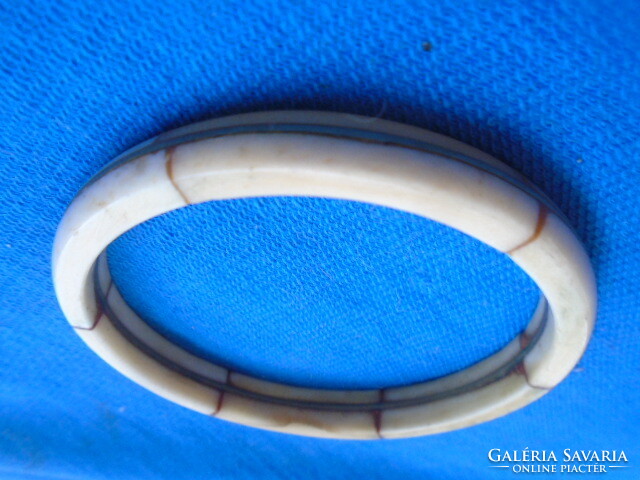 Genuine antique handmade bracelet with bone inlay, not Indian jewelry, Hungarian product, made by a jeweler