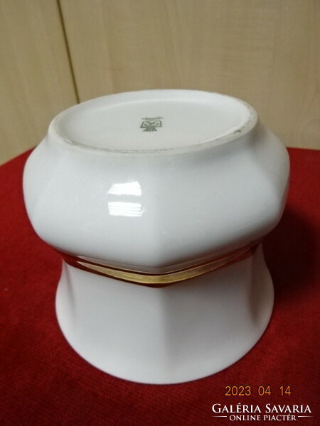 Wunsiedel Bavarian German porcelain bowl with gold stripe. Jokai.