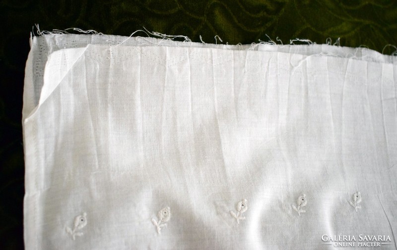 Highly decorative thin embroidery cotton curtain skirt drapery for making stained glass 250x67cm double