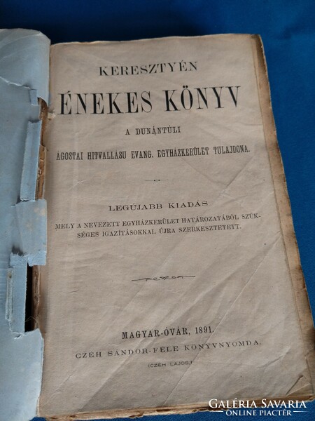 Keresztyén Énekes Könyv 1891