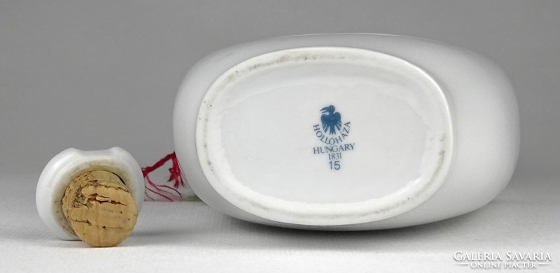 1M710 Hollóházi porcelán Szatmári szilva pálinkás butella 25 cm