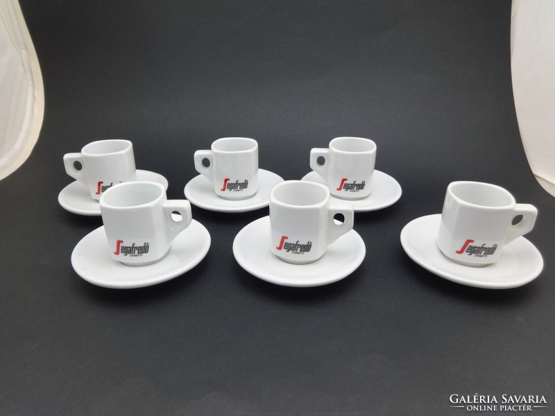 Segalfredo coffee cup with small plate