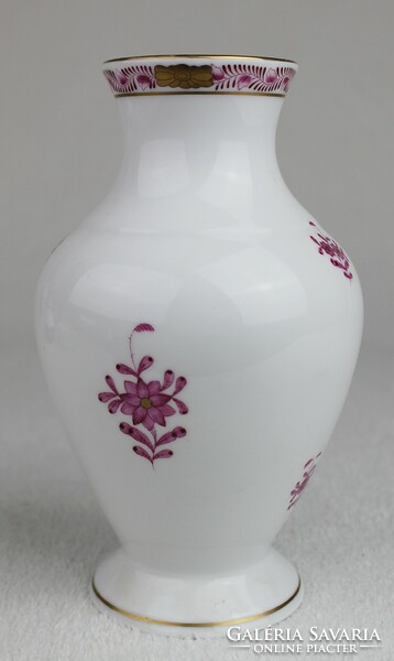 Herendi  Apponyi mintás váza purpur 16,5 cm