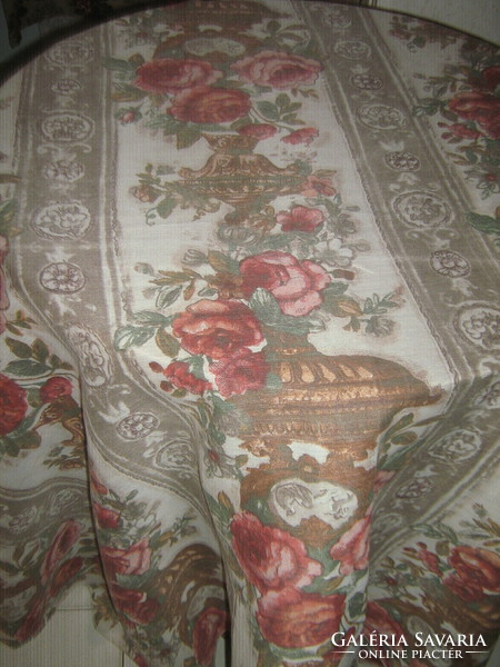 Vintage style shabby chic pink filigree bedspread
