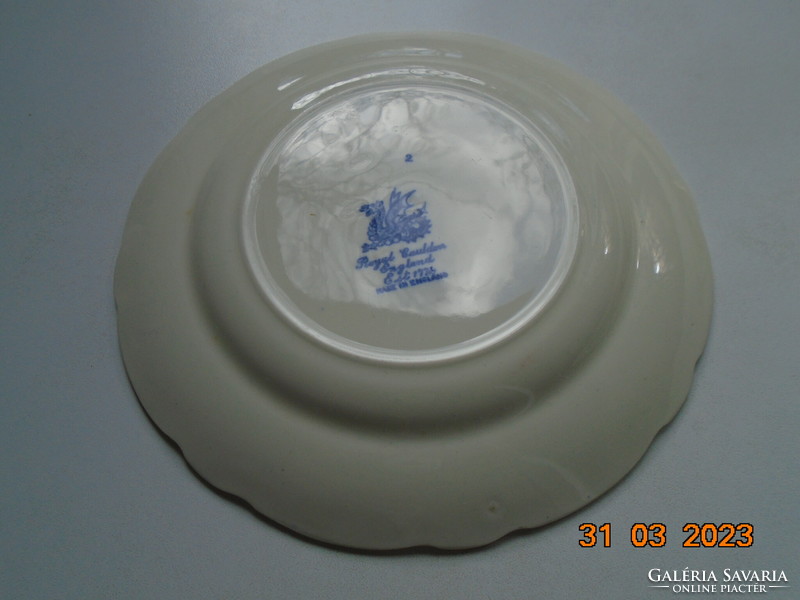 1930 Angol Royal Cauldon Blue Dragon kínai Kék Sárkány mintás süteményes tányér