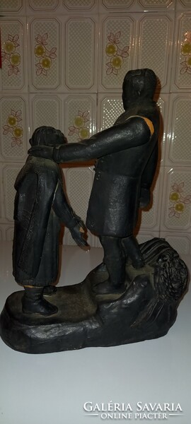 János Fadrusz: statue of Miklós Wesselényi, terracotta study. Extremely rare!